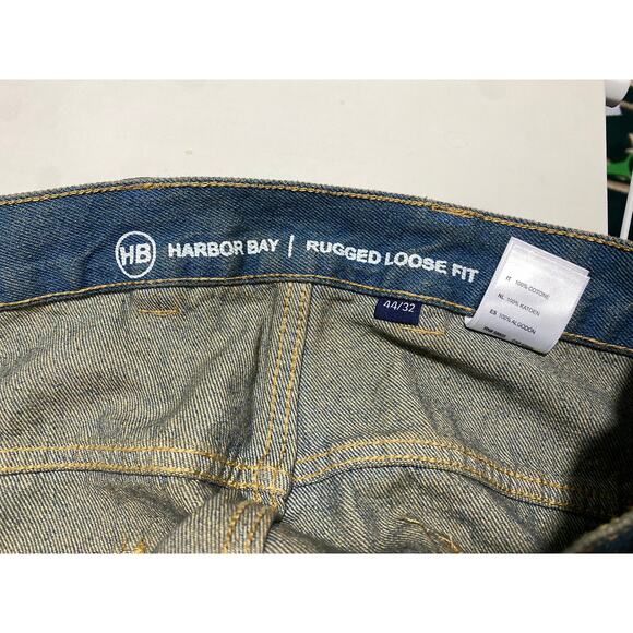 New Harbor Bay Blue Carpenter Jeans Mens Size 44 x 32 Rugged Loose fit Leg NWT - Picture 9 of 10
